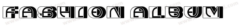 fashion album字体转换